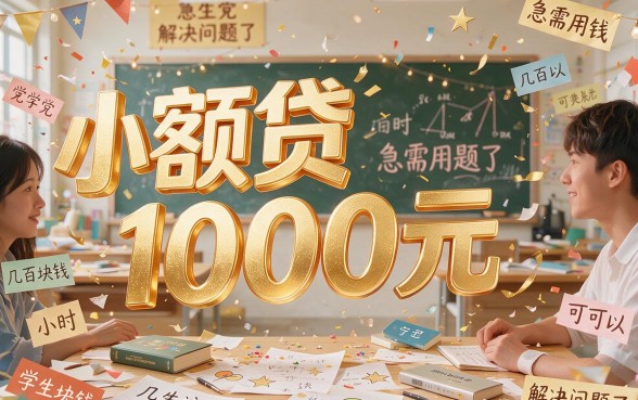 学生急用1000元别乱借！4月口碑爆款小额贷盘点，这5个黑户也能下的网贷软件速收藏