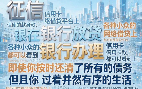 征信黑、征信烂、上征信记录导致网贷申请不过?2026年总算搞懂了!