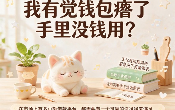 急用钱1000元借款必看！2026最新提额技巧+5个小额急借不看征信平台