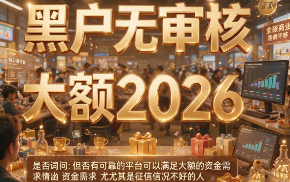 2026黑户无审核大额借款必看！这五个平台真实下款数据曝光