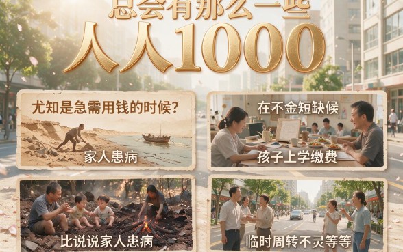 人人1000起！2026年必会的大额贷款方法，拆解5个容易下款的借钱APP