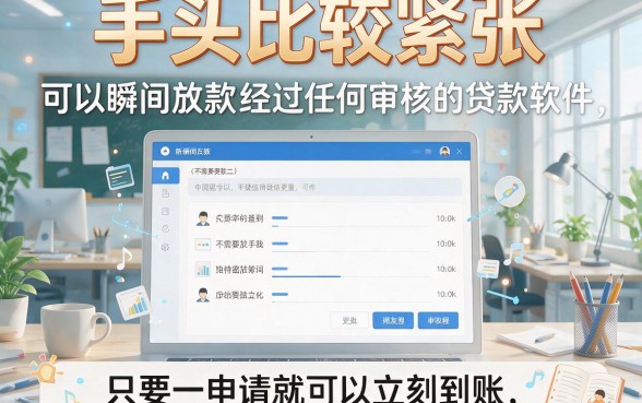 盘点5个能秒下款免审核的贷款平台，5000元秒批免查速到账