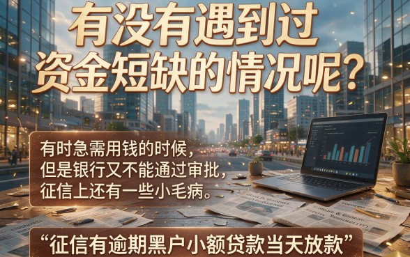 征信有逾期黑户也能当天到账！实测这5个小额贷款口子，借2000元秒下款