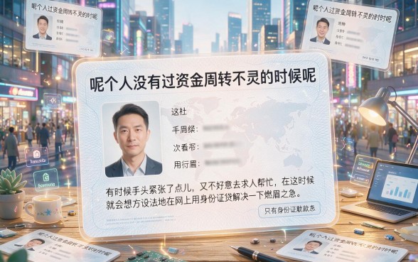 5个凭身份证就能借到1000元的平台曝光，有什么可以靠身份证借钱的软件一测便知
