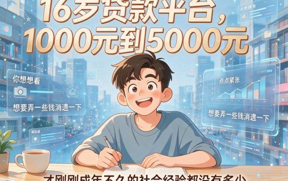 16岁1000-5000小额贷款平台盘点，这5个16岁也能借的口子别错过