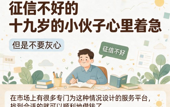 19岁征信黑、征信不好、征信烂怎么去贷款？2026年这5个超好用平台，专为征信烂用户提供5000元借款！