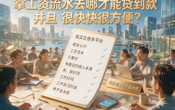 有工资流水就能借！这5个网贷口子门槛低，3000元款秒账