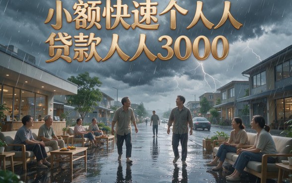 小额快速个人贷款人人3000，2026年这5个口子速看！