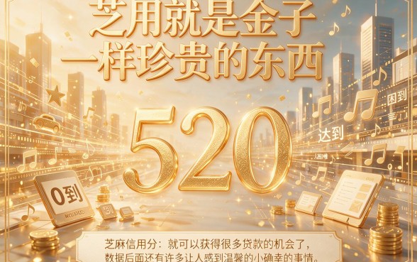 芝麻信用分520必看！2026最新借款教程：这5个520分也能秒下款的APP别错过