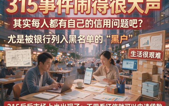 315过后黑户福音！2026年不看征信的贷款必下技巧，附5个无视征信借款口子盘点