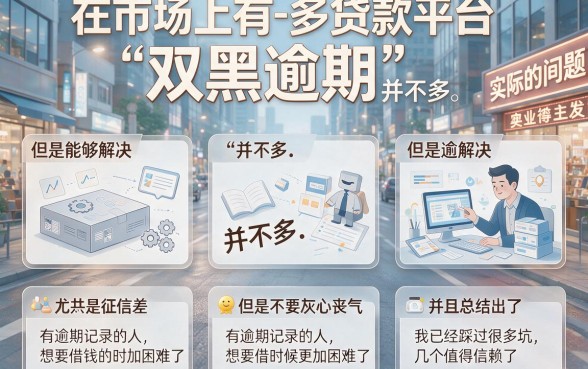 双黑逾期强制下款的口子大盘点！2026这5个口子强制下款4000速批到账
