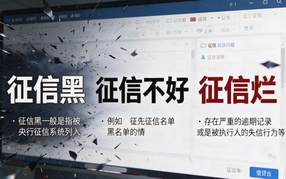 征信黑、征信不好、征信烂，哪个借款平台比较容易通过？实测有效渠道一文讲透！