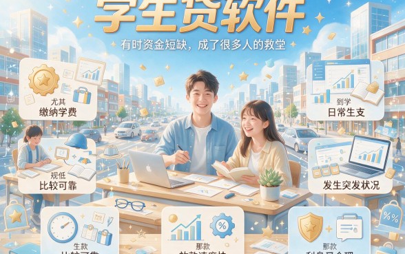 2026学生贷款软件哪个好下款?这5个渠道藏不住了,借款3000容易过!