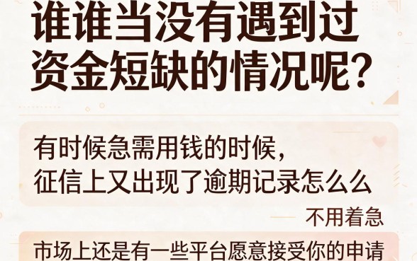 征信有逾期也能借到钱?2026年这5个容易借款的软件,轻松搞定20000元!