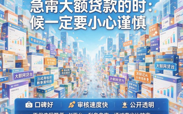 2026年4月最新！5个必过的正规大额网贷平台，缺钱速领这份安全下款攻略