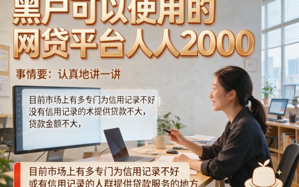 2026黑户能借的网贷口子人人2000！盘点5个秒下6000的黑户借钱渠道