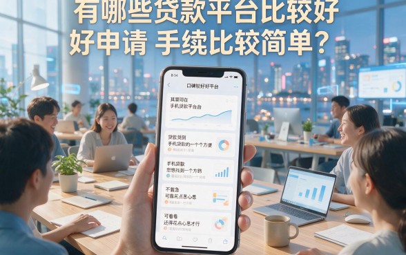 5个手机比较容易的贷款平台，借款1000元轻松过审