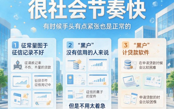 黑户贷款好批的软件有哪些？2026这五个借款3000口子征信要求不高，急用很靠谱