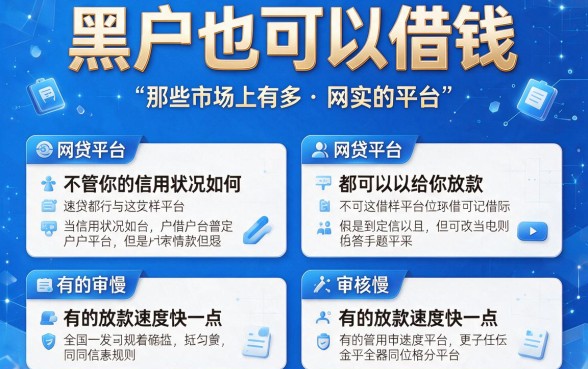 黑户无视资质也能下款？盘点5个不查资质秒借1000的网贷APP