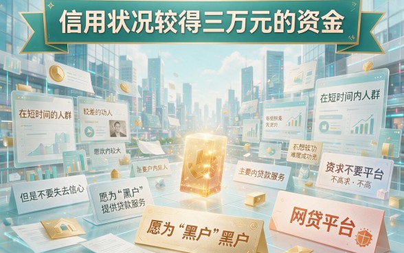 适合黑户2026年这5个征信要求不高的借钱App，黑户能下款的网贷30000直接拿！