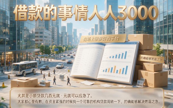有！什么平台借钱方便点人人3000？这5个要求不高的软件，20000也能借！