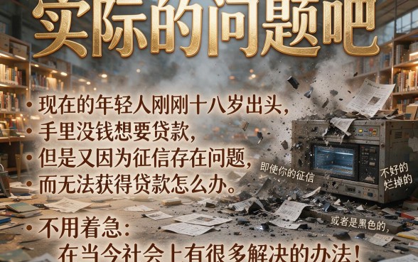 刚满18岁也能贷！征信黑、征信不好、征信烂都别慌，2026新鲜发布：精选5个借款500的口子