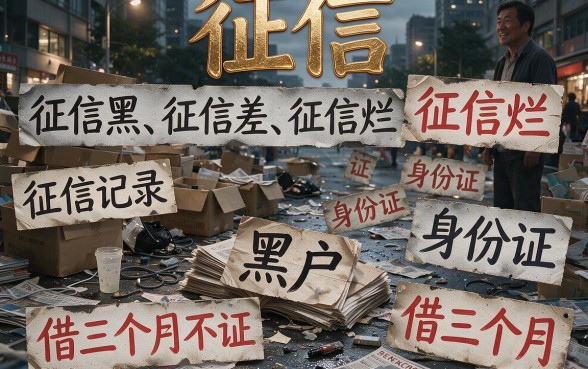 速览！征信黑、征信不好、征信烂也能借？30天无视黑户真相全解析