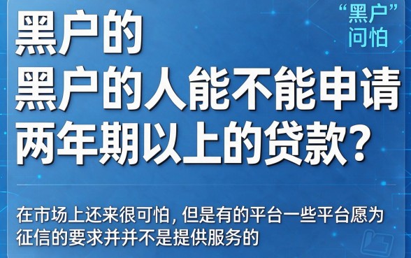 适合黑户什么借款可以借2年的钱？2026年这5个口子必申，本篇为您深入列出！