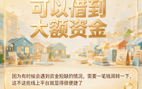 5个特别方便、容易通过的大额网贷口子，