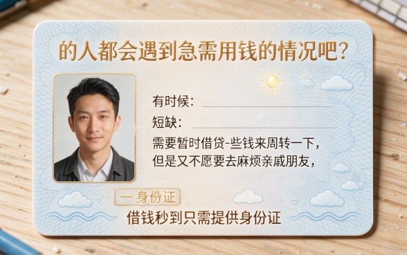 2026限时专享！只要身份证借钱秒到，这5个贷款10000的口子对身份证要求不高