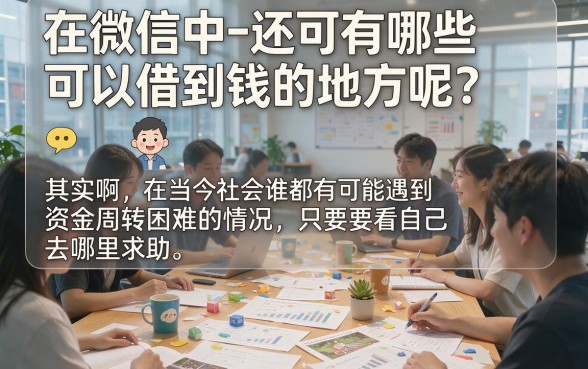 适合黑户微信上这5个借钱平台还能下款,2026最新口子速转