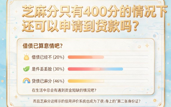 芝麻分四百多能贷款不？这5个app芝麻分四百多也能借6000，本月抓紧存好！