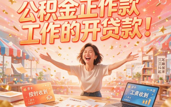 刚工作公积金贷款亲身实测2026!附5个刚工作也能借5000的公积金信贷口子