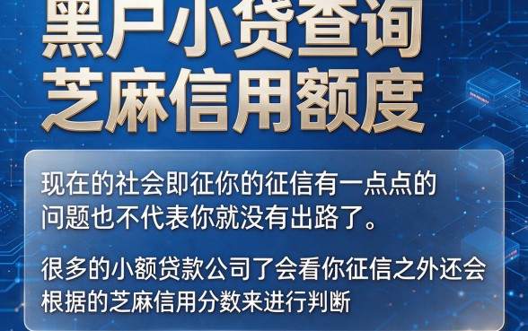 黑户也能查芝麻信用额度！这5个小贷申请门槛超低，借钱直接看芝麻分