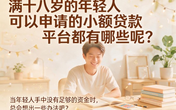 刚满18岁必看！这5个小额贷款平台直接放款，2026速学速用