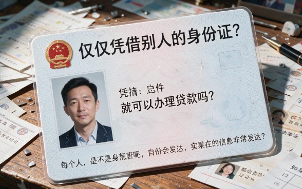 只拿人家身份证去就可以贷款么？2026年内部流出：这5个口子凭身份证秒借1000