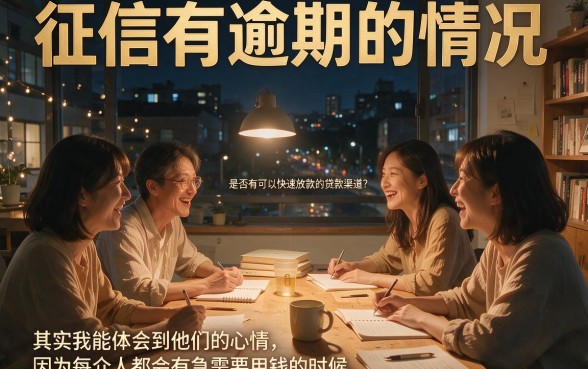征信有逾期晚上下款快的贷款口子，内部细节大公开