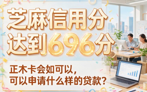 芝麻信用分696能贷款吗？2026这5个口子可借2000元！