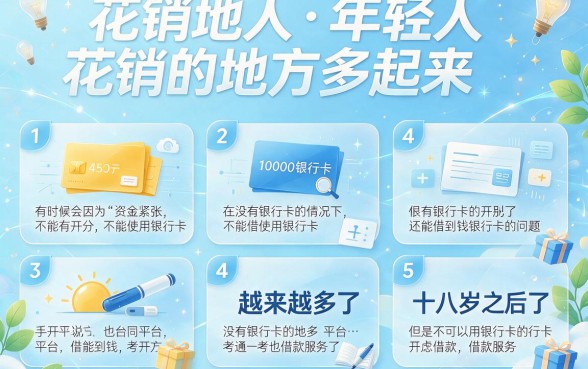 18岁借钱不用银行卡的平台有哪些？这5个不查银行卡的口子，18岁也能借6000