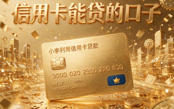 这5个信用卡能贷的口子限时开放，高效速申秒到账