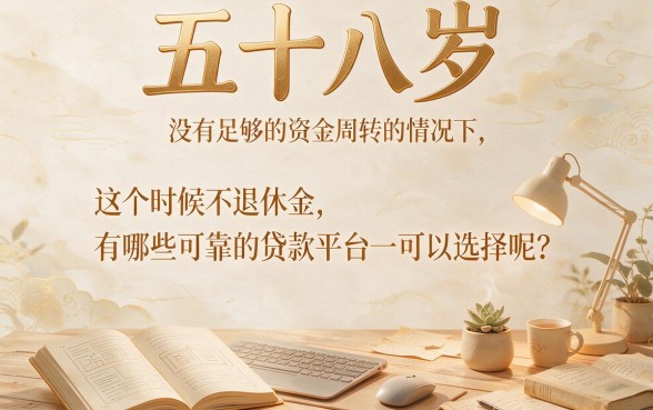 58周岁可以申请的贷款平台盘点！2026年急需6000元，这5个口子真心靠谱别错过