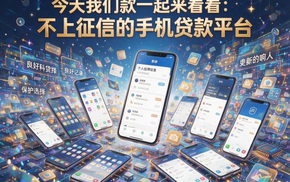 2026年哪些手机贷款是不上征信的平台？这5个不收费秒下款