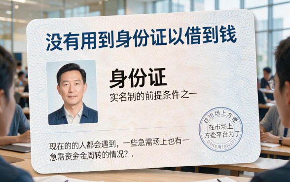 2026年破防了！有没有借钱不用身份证的平台？挖掘这5个对身份证要求不高的6000元口子