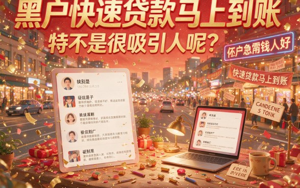 速览黑户迅速借款马上到账的真相