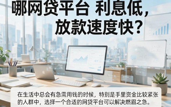 利息低放款快的网贷有哪些？这5个平台下款速度惊人，缺钱必看！