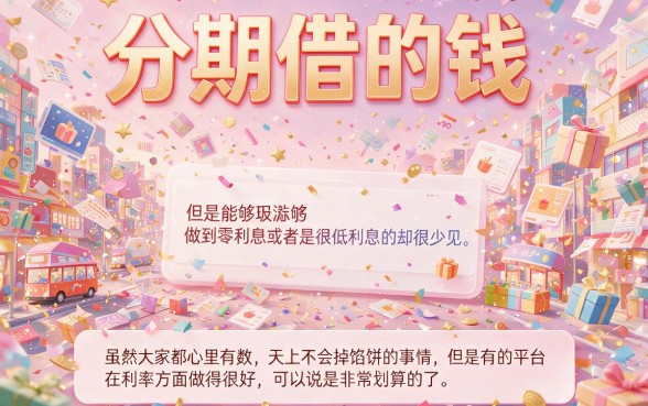 5个分期借钱软件免费推荐，20000额度对资质要求不高