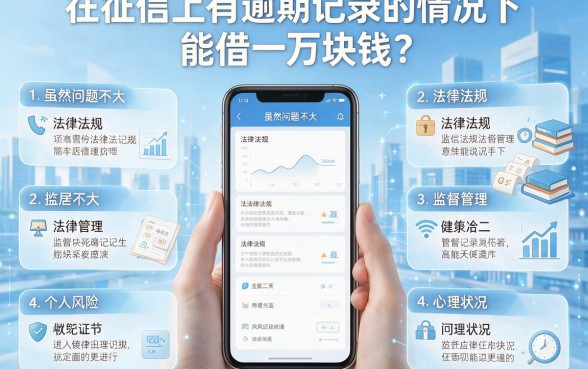 征信有逾期？手机急用1万这样借！亲身实测渠道可信度