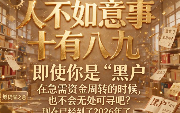 2026黑户借钱应急必看！这5个秒下3000的应急口子火速收藏