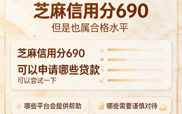 芝麻信用分690能下款哪些网贷？2026这5个借款APP秒到账，优惠极少人知道
