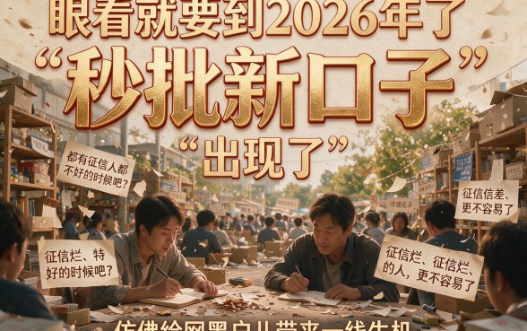 2026征信黑、征信不好、征信烂的网适合黑户秒批新口子本月优先体验，还有征信烂也能借4500的口子分享！
